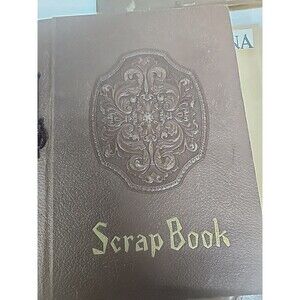 Antique 1906 Indianna Newspaper Clippings Scrapbook